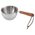 thumbnail image 1 of Miangastore Milk Boiling Pot Silver Stainless Steel 1Pcs 7.9x3.7x2.2in, 1 of 8