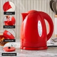 thumbnail image 2 of OVENTE 1.7L Electric Kettle with 1100W Fast Boiling Water, Red KP72R, Best for Coffee or Tea, BPA-Free, Water Level Gauge, Auto Shut-Off, Indicator Light, Boil-Dry Protection & Removable Filter, 2 of 8