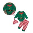 thumbnail image 2 of Conjunto de 3 adorables mamelucos navideños para bebé, mono de manga larga (100), 2 of 7