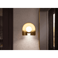 thumbnail image 5 of KOHLER Jabot 1-Light Jade with Brushed Moderne Brass Accents Wall Sconce, 5 of 5