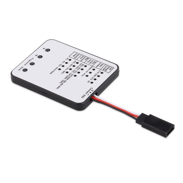 sweethay Tarjeta de programación LED, repuesto de controlador de accesorios de coches RC profesional para KK ESC Series 25A/35A/45A/60A/80A/120A Kits de construcción modelo sweethay FN010355-00