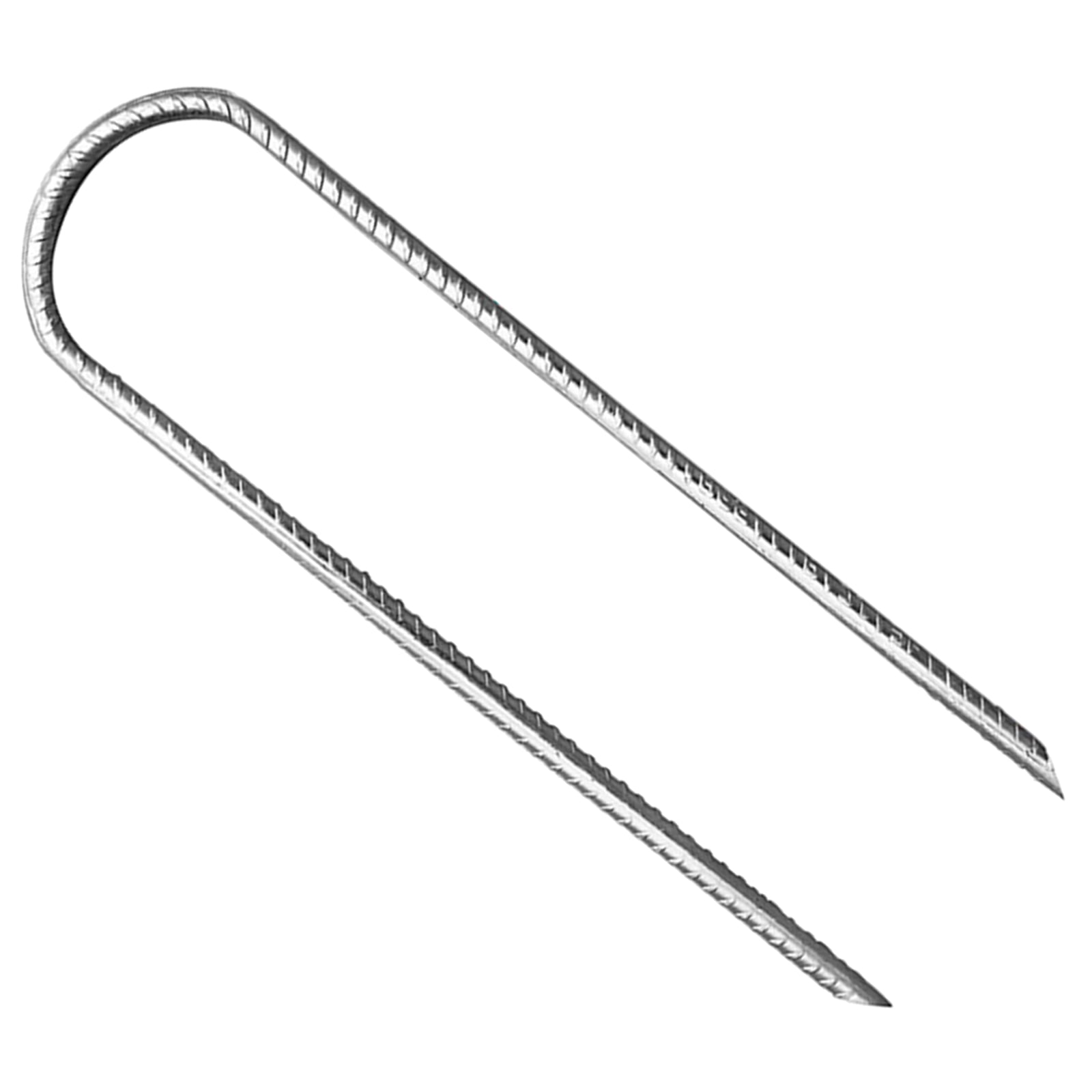 3Pcs Galvanised Steel Ground Anchors Stakes L/Ushape Trampolines Rebars Stakes Tent Nails Garden Stake Camping Tent Peg