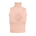 thumbnail image 2 of Playeras,Blusas y Tops,Ropa para Mujer Básicos camisetas sin mangas para las mujeres Chaleco sexy de verano Camisa de lana sin mangas para mujer Top elegante de moda (Pink, XL), 2 of 4