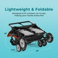 thumbnail image 6 of Foundations Gaggle Compass 4-Seat Quad Stroller, Reclining Seats with UV Canopy, Red, 6 of 8