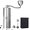 Gray, variant on Manual Stainless Steel Coffee Grinder - 60 Adjustable Settings, Detachable Hand Crank, Portable Grinder for Espresso/French Press, Home & Travel Use