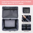 thumbnail image 3 of Amythe Sac Fourre-Tout Roulant pour Enseignante avec Compartiment pour Ordinateur Portable de 15,6 Pouces, Mallette pour Ordinateur Portable à 5 Roues avec Chariot Détachable, Sac à Roulettes pour Femmes pour le Travail, Off, 3 of 7