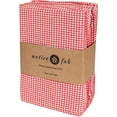 thumbnail image 2 of Native Fab Reusable Houndstooth Cloth Napkin 18x18 Cotton Set of 12 - Red, 2 of 7