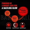 thumbnail image 5 of Light Up LED Basketball, Glow in the Dark with Pump and Batteries Included, Cool Sports Gift for Boys Ages 8-15, 5 of 9