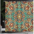 thumbnail image 4 of Ambesonne Mandala Shower Curtain, Oriental, 69"Wx75"L, Teal Indigo Ruby, 4 of 5