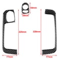 thumbnail image 4 of RHD Carbon Fiber Car Interior Door Armrest Handle Panel Trim Sticker Decoration Accessories For Fiat 500 2012-2015, 4 of 7