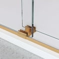 thumbnail image 5 of 68'' - 72'' W X 76'' H Double Sliding Frameless Shower Door With 3/8 Inch (10Mm) Clear Glass In Brushed Gold, 5 of 6