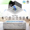 thumbnail image 2 of Extractor de baño JULLISON 100CFM con luz nocturna 26W, 2 of 7