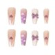 thumbnail image 1 of 24 Uds. De uñas postizas de estilo dulce, postizas, extraíbles, usables, nubes moradas, 1 of 1