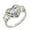 Silver, variant on Guodhu Mother's Day Gift Jewelry Zircon Openwork Engraved Ring I Love You Mom Eternal Love for Mother