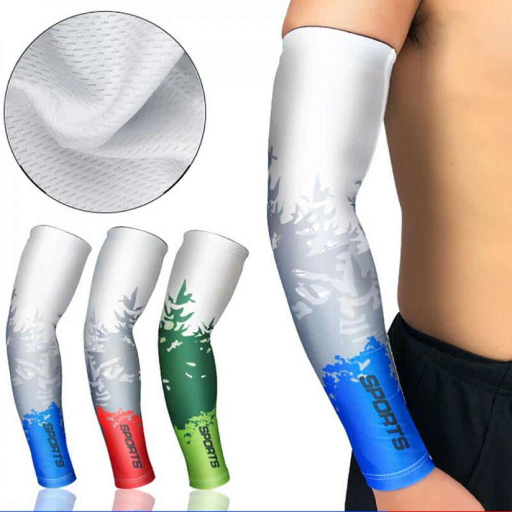 1 pair Sports Arm Sleeves Camping Hiking Sunscreen Basketball Armband US SIZE 