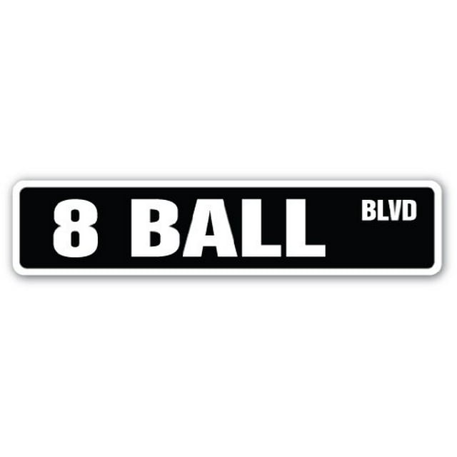 8 Ball Street Sign Billiards Pool cue pooltable Darts | Indoor/Outdoor | Â 36" Wide
