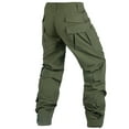 thumbnail image 4 of TRGPSG Men's Tear-Resistant Hiking Outdoors Work Pants with 10 Pockets Waterproof Cargo Hiking Hunting Pants,Armygreen 28, 4 of 7