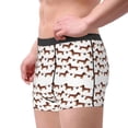 thumbnail image 2 of Uemuo Dachshund Dog Puppy Pattern Men's Boxer Briefs,Trunk Anti-Chafing,Comfortable, Durable, and Stylish Underwear-Small, 2 of 9