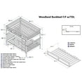 thumbnail image 4 of Woodland Bunk Bed Full over Full with Twin Size Raised Panel Trundle Bed in Walnut, 4 of 4