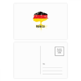 thumbnail image 1 of German Flag Root Faly Art Deco Fashion Postcard Set Birthday Mailing Thanks Greeting Card, 1 of 3