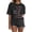 Black, variant on jowamay Vintage Washed T Shirt Women Goose Bumps Washed Casual T Shirts Summer Basic Tops Everyday Wear