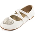 thumbnail image 5 of Ablanczoom Girls Flats for Dress: Sandals Girl Ballet Flats Wedding Party School Shoes, 5 of 6
