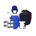 thumbnail image 1 of 5 Piezas Protector Corporal de Boxeo Equipo de Sparring Accesorios Ajustables Equipo de Protección Completa Muay Thai para Grappling Gym Adultos M y hombre, 1 of 9