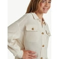 thumbnail image 5 of Justice Girls Waffle Shacket, Sizes XS - XLP, 5 of 5