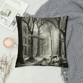 thumbnail image 2 of Leisuo Outdoor Forest Trees Deer Square Decorative Throw Pillow Cover Cushion Case Material for Bed Sofa Couch Camp Trip, 2 of 5