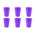thumbnail image 1 of YBM Home Reusable Plastic Cups 12 oz, Unbreakable Drinkware Dishwasher Safe 6-Pack, Purple, 1 of 1