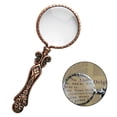 thumbnail image 6 of Portable Handheld Embossed Magnifying Lens Magnified Glasses Small for Reading Jewelry Nature Exploration Seniors and for Red, 6 of 8