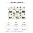thumbnail image 5 of Honeii Cute Farm print throw blanket, crafted from cozy cotton flannel, offers versatile home decor as a bedding suitable for all seasons.-40"x30", 5 of 6