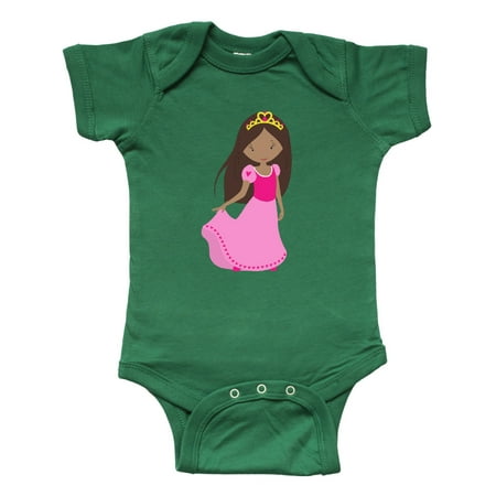 

Inktastic African American Princess Pink Dress Crown Gift Baby Girl Bodysuit