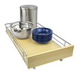 thumbnail image 1 of Lynk Professional Select 421121DS Wood Drawer Slide Cabinet Organizer One Size Chrome & Wood, 1 of 4