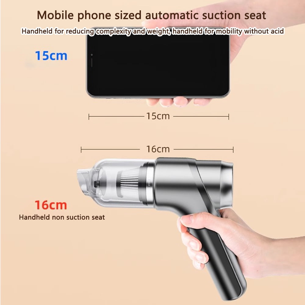 Bangben Car wireless vacuum cleaner Compact and Lightweight, High-power, High Suction, Dual-purpose for Both Dry and Wet, Suitable for Cars, Mini Multifunctional and Portable