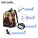 thumbnail image 3 of Disketp Prairie Meditating Raccoon Mochila de Lona Estampada, Mochila Escolar de Viaje Ligera para Estudiantes y Portátil-Small, 3 of 5