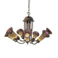thumbnail image 3 of 24" Wide Stained Glass Pond Lily 7 Light Chandelier, 3 of 6