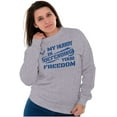 thumbnail image 3 of US Air Force Hubby Defending Freedom Women Plus Size Sweatshirt Brisco Brands 2X, 3 of 4