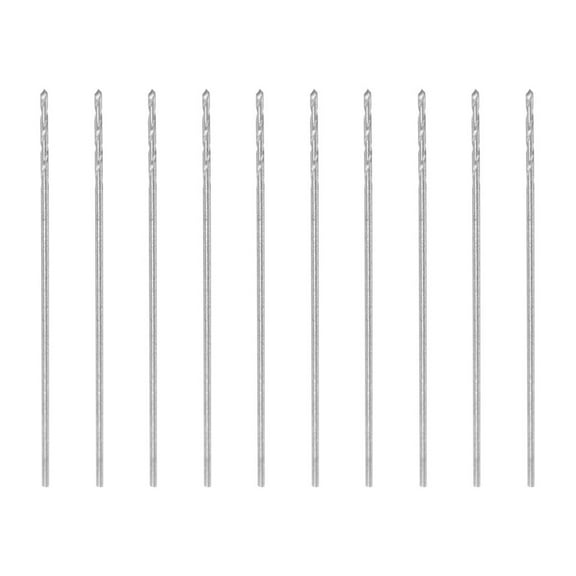 Uxcell 10Pack 0.4mm HSS(High Speed Steel) W6542 Drill Bits, Fully Ground Jobber 20mm Length Drill Bit