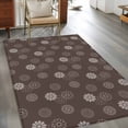 thumbnail image 2 of Area Rugs for Living Room 4x6 Ft, Brown Daisy Non Slip Area Rugs for Kitchen Bedroom Entryway, Modern Farmhouse Chrysanthemum Floral Washable Carpet Runner Rug Floor Mats for Bedroom Home Decor, 2 of 8