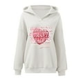 thumbnail image 5 of WENWU Womens Sweatshirt Hoodies Long Sleeve Womens Pullover Sweatshirt Oversized Hoodies for Women White Sweatshirt Womens Fall Clothes Preppy Teen Clothes, 5 of 7