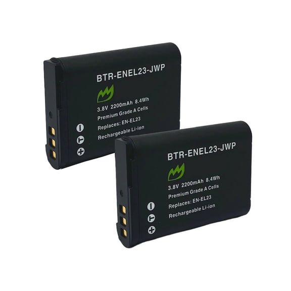 Replacement for Nikon Coolpix P600 Battery (2-Pack, 2200mAh)