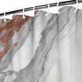 thumbnail image 3 of White Gray Rose Gold Marble Pattern Shower Curtain 36"x72" ,Bathroom Decorative Shower Curtains Set with 12 Hooks,Modern Waterproof Washable Shower Curtain, 3 of 6