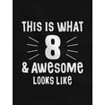 thumbnail image 2 of Awesome 8th Birthday Gift - Unisex Youth T-Shirt - Unique Graphic Tee for Boys and Girls - Celebrate with Style - Perfect Gift for Your 8-Year-Old - Fun Birthday Party Apparel, 2 of 7