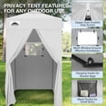 thumbnail image 5 of EAGLE PEAK Flex Ultra Compact 4x4 Changing Room, Oxford Pop-up Canopy, Portable Privacy Sun Shelter, White, 5 of 11