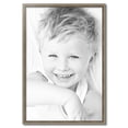 thumbnail image 2 of ArtToFrames 27" x 40" Silver Picture Frame, 27x40 inch Silver Wood Poster Frame (WOM-5023), 2 of 7
