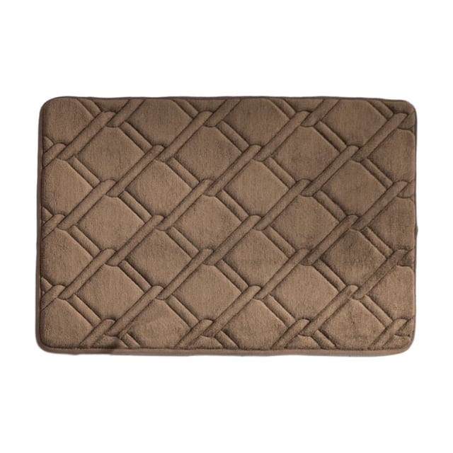 Birdeem Rugs Ultra Absorbent Non-Slip Memory Foam Machine Washable Soft Velvet Bath Mats and Slow Rebounds Thickened Floor Mat Easier To Dry for Bathroom Floor