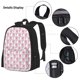 thumbnail image 3 of Balery Flamingo On Checkered Mochila escolar 3 en 1 para niños: mochila resistente con lonchera térmica y estuche para lápices. Mochila escolar para niños y niñas., 3 of 7