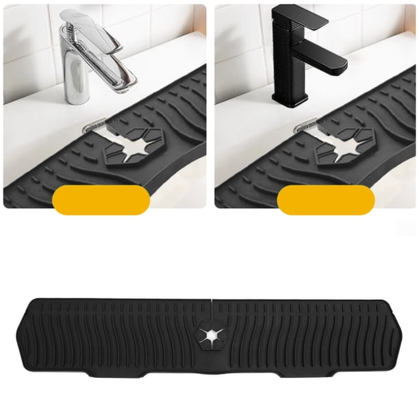 Manija Del Grifo Del Silicón De La Cocina De La Estera Del Protector Contra Salpicaduras Del Fregadero 29.92in