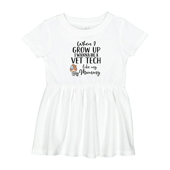 Inktastic Vet Tech Mom Veterinary Technician Girls Baby Dress